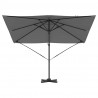 Parasol Roma Antracyt 286 x 284 x 265 cm Aluminium i Poliester