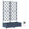 Doniczka ogrodowa 2 pcs Szary 80 x 40 x 126 cm