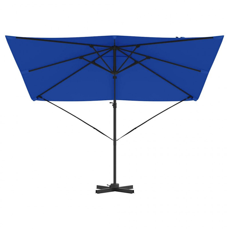 Parasol Roma Niebieski 286 x 284 x 265 cm Aluminium i Poliester