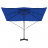Parasol Roma Niebieski 286 x 284 x 265 cm Aluminium i Poliester