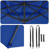 Parasol Roma Niebieski 286 x 284 x 265 cm Aluminium i Poliester