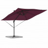 Parasol Roma Czerwony 286 x 284 x 265 cm Aluminium i Poliester