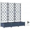 Doniczka ogrodowa 3 pcs Szary 120 x 40 x 126 cm