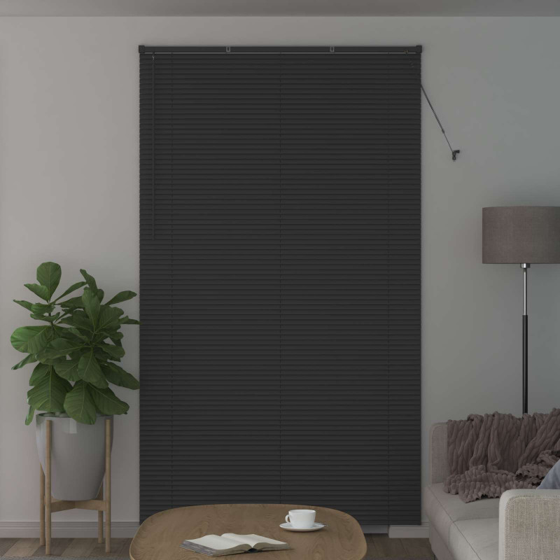 Żaluzja wenecka Z regulacją Srebrnoszary 213 x 140 cm PVC