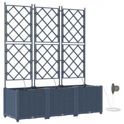 Doniczka ogrodowa 3 pcs Szary 120 x 40 x 142 cm