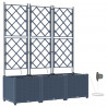 Doniczka ogrodowa 3 pcs Szary 120 x 40 x 142 cm
