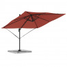 Parasol Roma Czerwony 286 x 284 x 265 cm Aluminium i Poliester
