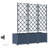 Doniczka ogrodowa 3 pcs Szary 120 x 40 x 142 cm