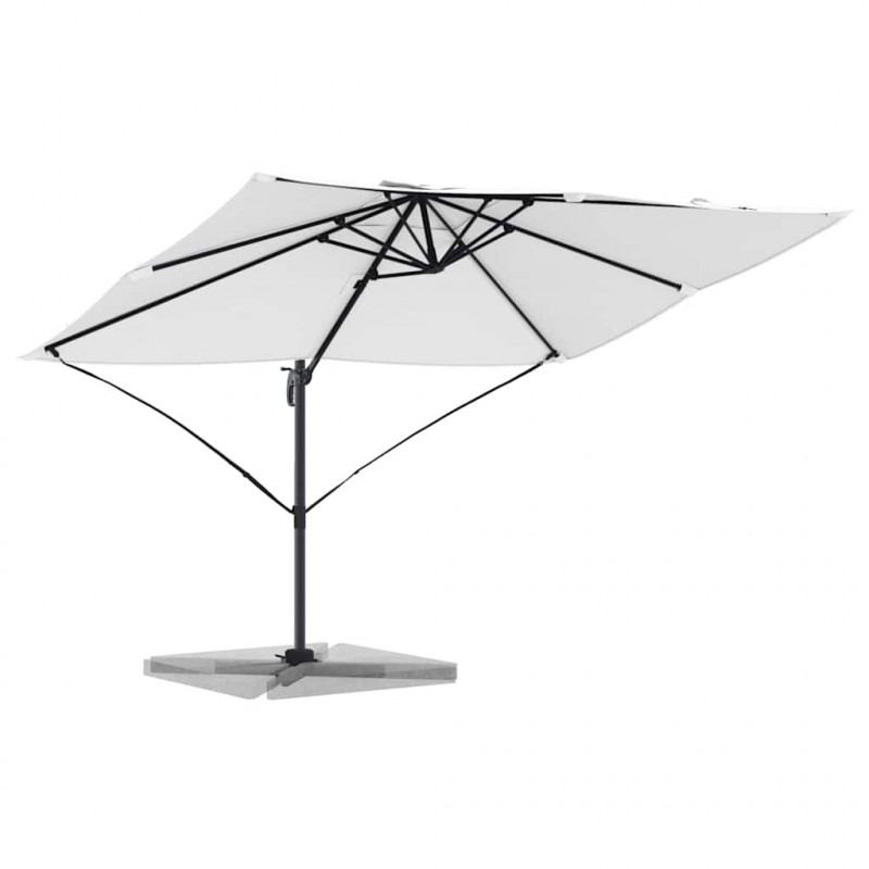 Parasol plażowy piaskowy 351 x 250 x 260 cm