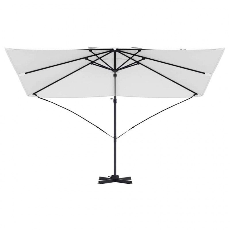 Parasol plażowy piaskowy 351 x 250 x 260 cm