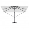 Parasol plażowy piaskowy 351 x 250 x 260 cm