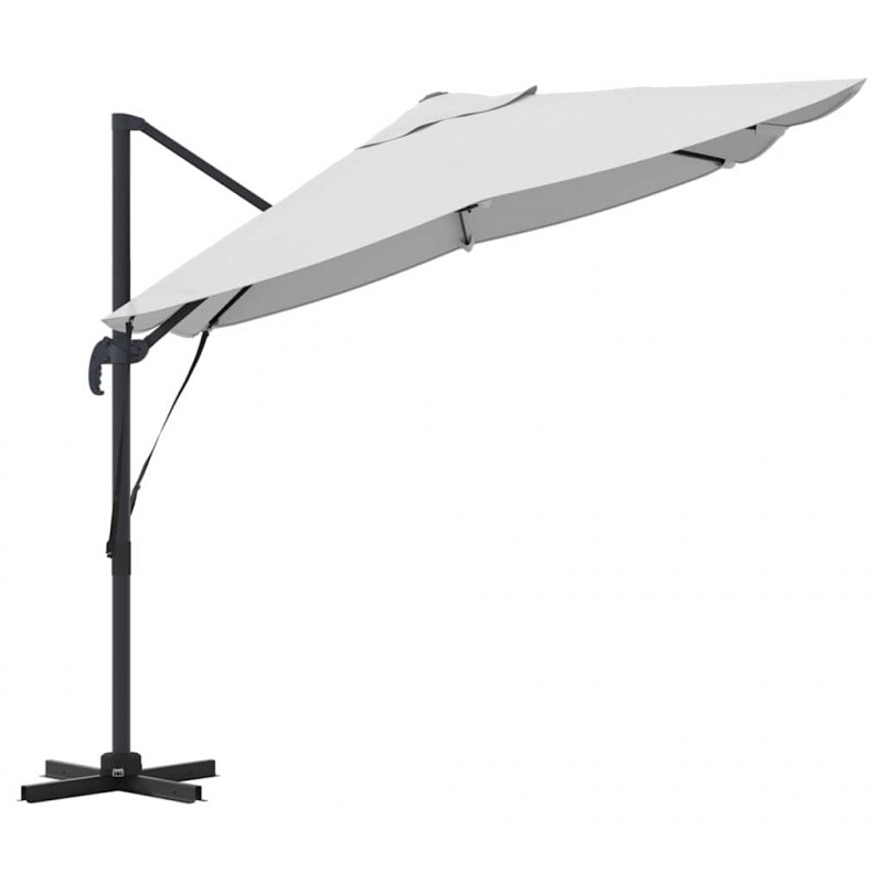 Parasol plażowy piaskowy 351 x 250 x 260 cm