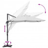 Parasol plażowy piaskowy 351 x 250 x 260 cm