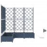 Doniczka ogrodowa 5 pcs Szary 120 x 120 x 126 cm