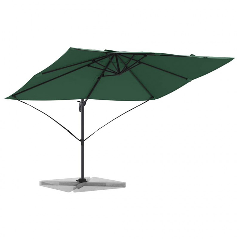 Parasol plażowy Zielony 351 x 250 x 260 cm