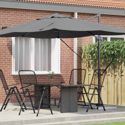 Parasol plażowy Antracyt 351 x 250 x 260 cm