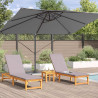 Parasol plażowy Antracyt 351 x 250 x 260 cm