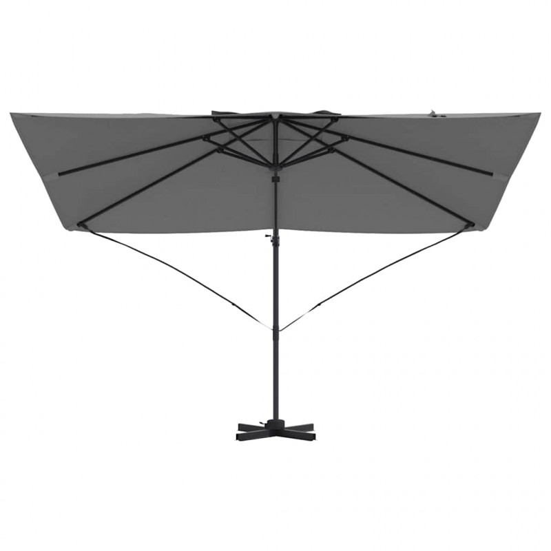 Parasol plażowy Antracyt 351 x 250 x 260 cm