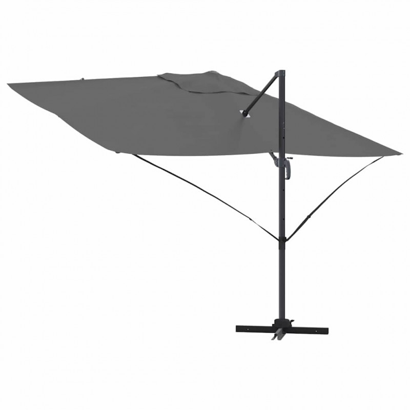 Parasol plażowy Antracyt 351 x 250 x 260 cm