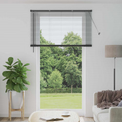 Żaluzja wenecka Z regulacją Srebrnoszary 213 x 160 cm PVC