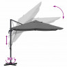 Parasol plażowy Antracyt 351 x 250 x 260 cm