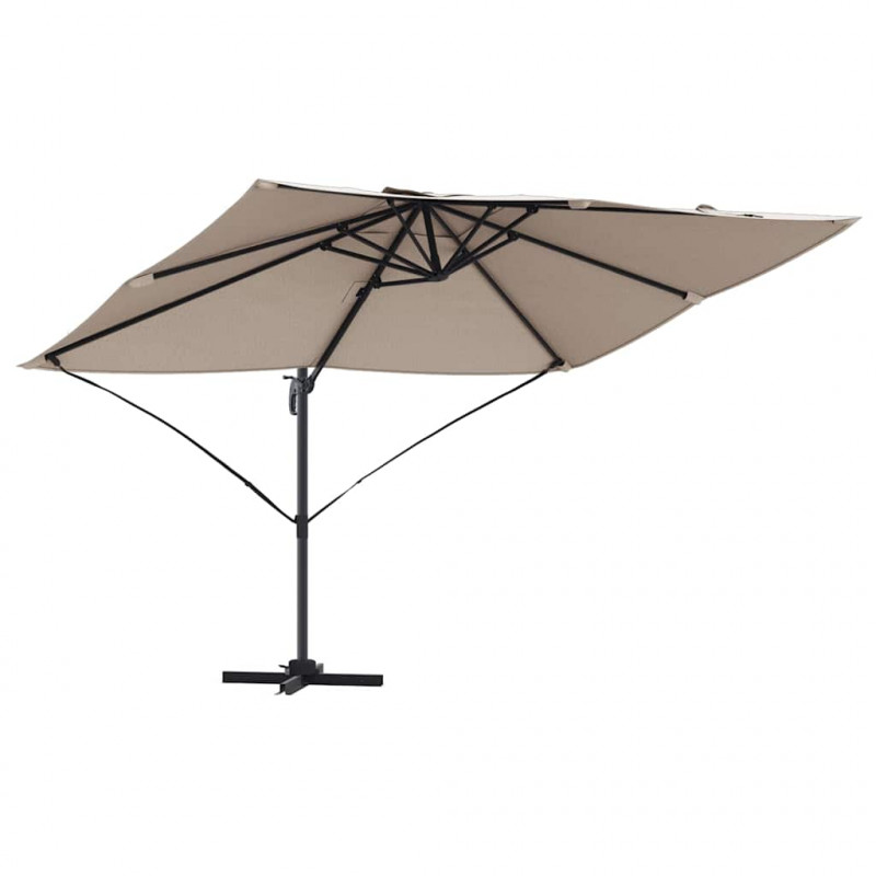 Parasol plażowy Ciemnoszary 351 x 250 x 260 cm