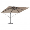Parasol plażowy Ciemnoszary 351 x 250 x 260 cm