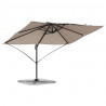 Parasol plażowy Ciemnoszary 351 x 250 x 260 cm