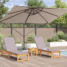 Parasol plażowy Ciemnoszary 351 x 250 x 260 cm