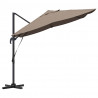 Parasol plażowy Ciemnoszary 351 x 250 x 260 cm