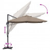 Parasol plażowy Ciemnoszary 351 x 250 x 260 cm