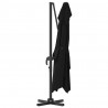 Parasol plażowy Czarny 351 x 250 x 260 cm Poliester i aluminium