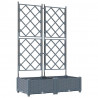 Doniczka ogrodowa 2 pcs Jasnoszary 80 x 40 x 125,5 cm
