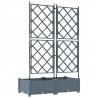 Doniczka ogrodowa 2 pcs Jasnoszary 80 x 40 x 125,5 cm