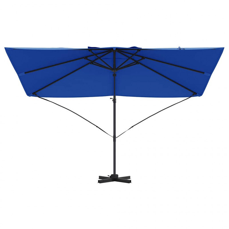 Parasol plażowy Niebieski azur 351 x 250 x 260 cm