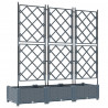 Doniczka ogrodowa 3 pcs Jasnoszary 120 x 40 x 125,5 cm