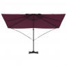 Parasol plażowy Bordeaux Czerwony 351 x 250 x 260 cm