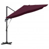 Parasol plażowy Bordeaux Czerwony 351 x 250 x 260 cm
