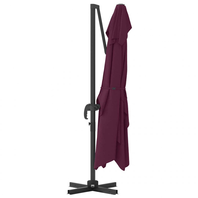 Parasol plażowy Bordeaux Czerwony 351 x 250 x 260 cm