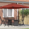Parasol plażowy terakota 351 x 250 x 260 cm