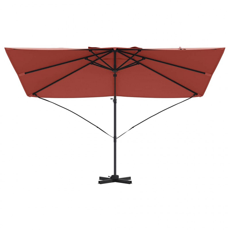 Parasol plażowy terakota 351 x 250 x 260 cm