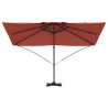 Parasol plażowy terakota 351 x 250 x 260 cm