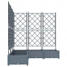 Doniczka ogrodowa 5 pcs Jasnoszary 120 x 120 x 125,5 cm