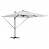 Parasol Roma Beżowy 286 x 284 x 270 cm Aluminium i Poliester