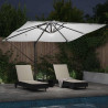 Parasol Roma Beżowy 286 x 284 x 270 cm Aluminium i Poliester