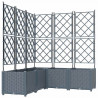 Doniczka ogrodowa 5 pcs Jasnoszary 120 x 120 x 143 cm