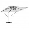 Parasol Roma Beżowy 286 x 284 x 270 cm Aluminium i Poliester