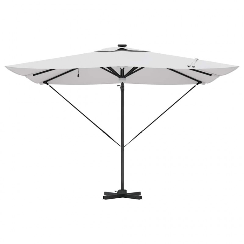 Parasol Roma Beżowy 286 x 284 x 270 cm Aluminium i Poliester