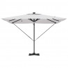 Parasol Roma Beżowy 286 x 284 x 270 cm Aluminium i Poliester