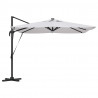 Parasol Roma Beżowy 286 x 284 x 270 cm Aluminium i Poliester